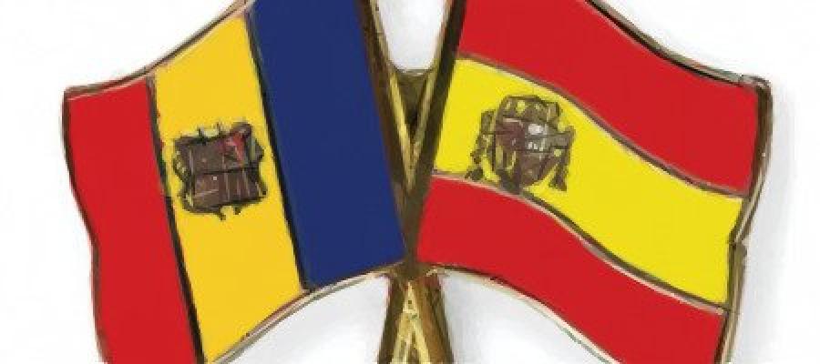 Banderas de Andorra y España